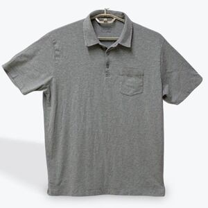 Patagonia Mens Gray Organic Cotton Short Sleeve Pocket Polo Shirt STY52776 XL